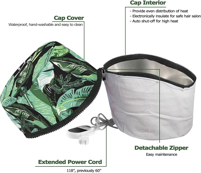 VICARKO Hair Steamer for Deep Conditioning, 10-Level Heats Up Quickly, 118” - Image 4