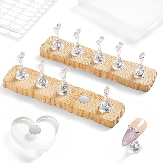 Nail Stand for Press On Nails Art Display Practice 2 Sets, 1 Heart Shaped by Unknown