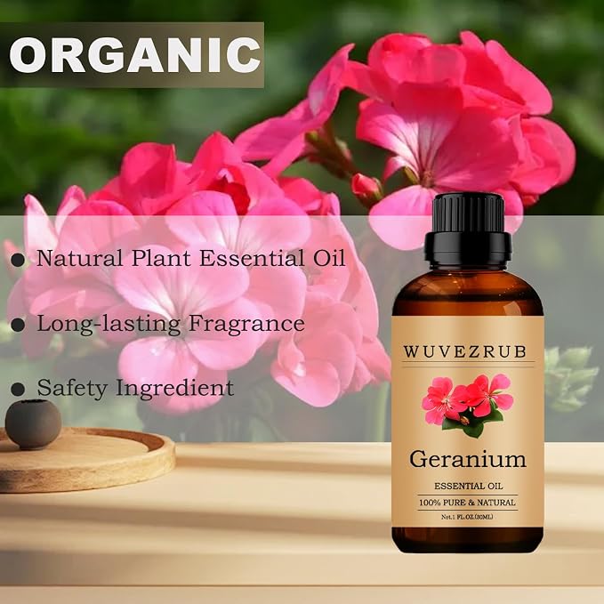 Geranium Essential Oils, 30ML Pure and Natural Essential Oil - Image 4