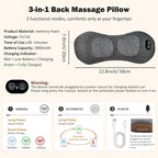 3-in-1 Rechargeable Smooth Triple Fusion Back Massager - Image 7