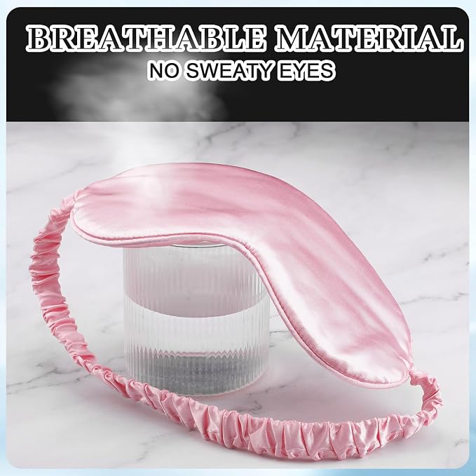 Newcotte 50 Pcs Silk Sleep Eye Mask - Image 3