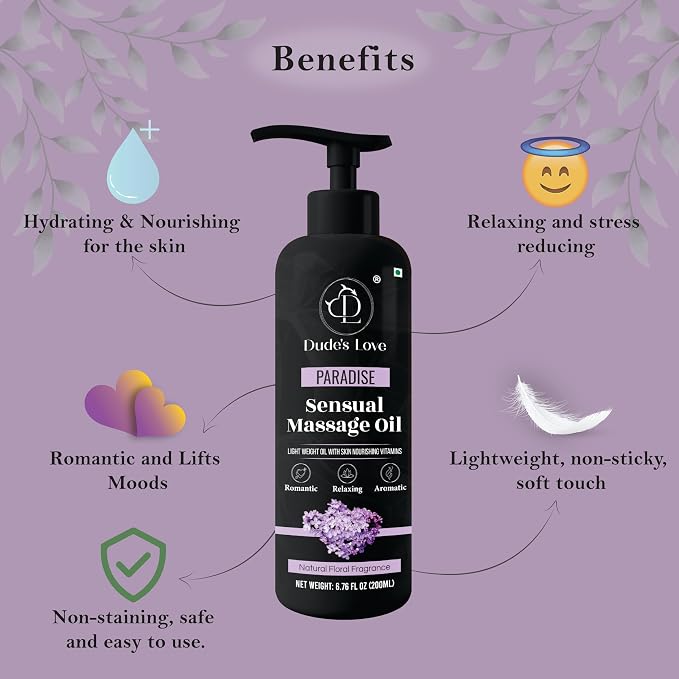 Organic - Edible Floral Sensual Massage Oil - Image 4