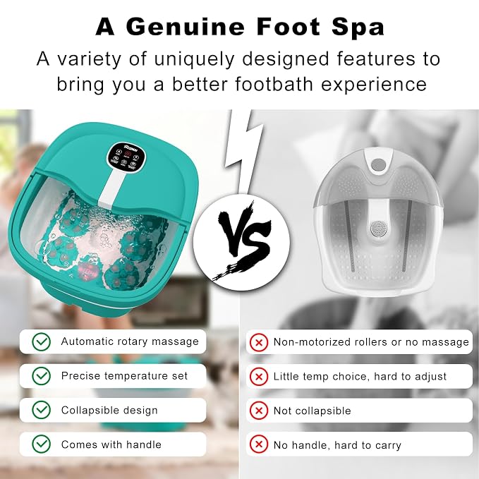 HOSPAN Collapsible Foot Spa Electric Rotary Massage, Foot Bath - Image 2