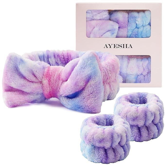 Ayesha Spa Headband and Wristband Set by AYESHA
