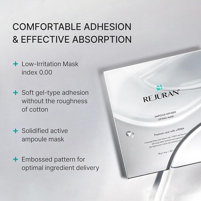 REJURAN® Ampoule Infused Lifting Mask, DOT™ c-PDRN® – Firming & Pore-Tightening - Image 5