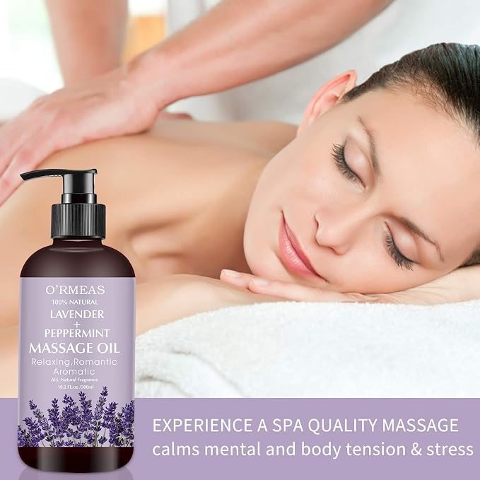 Massage Oil with Lavender and Peppermint Massage Oil - Image 3