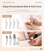 MelodySusie Cordless Pedicure & Manicure Nail Drill Kit, PC760G - Image 7