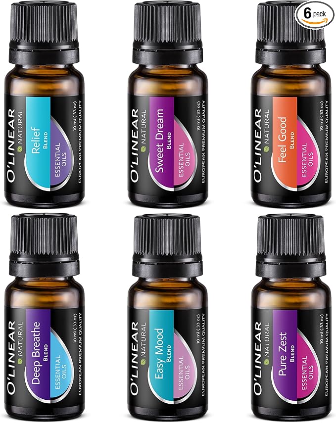 O'linear Essential Oils 6 Blends Set by Olinear