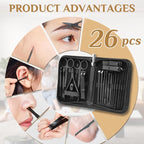 MINKINH Manicure Set Professional Nail Clipper Kit-26 Pieces Stainless Steel - Image 7
