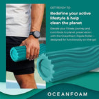 Oceanfoam Ripple Travel Foam Roller Firm Mini Foam Roller - Image 3