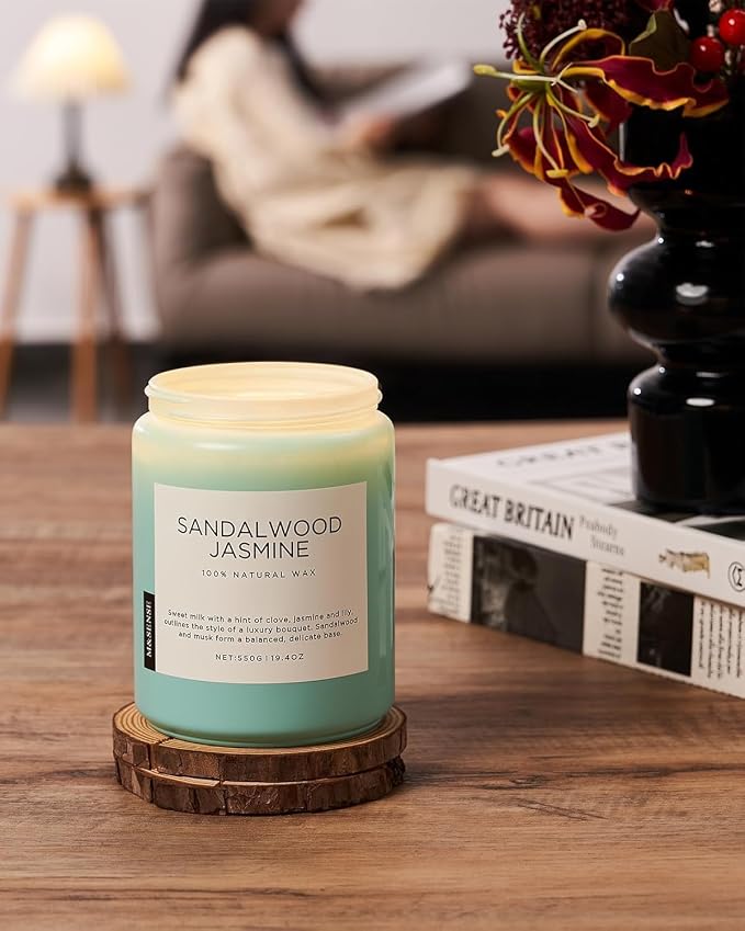 M&SENSE Sandalwood Jasmine Scented Candles - Image 7