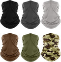 Fuinloth Neck Gaiter, 6 Pack Cooling UV Protection Bandana Face Mask Gator Scarf by fuinloth