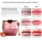 4PCS Strawberry & Bee Lip Balm Honey Pot, Vitamin E & Moisturizing Propolis - Image 6
