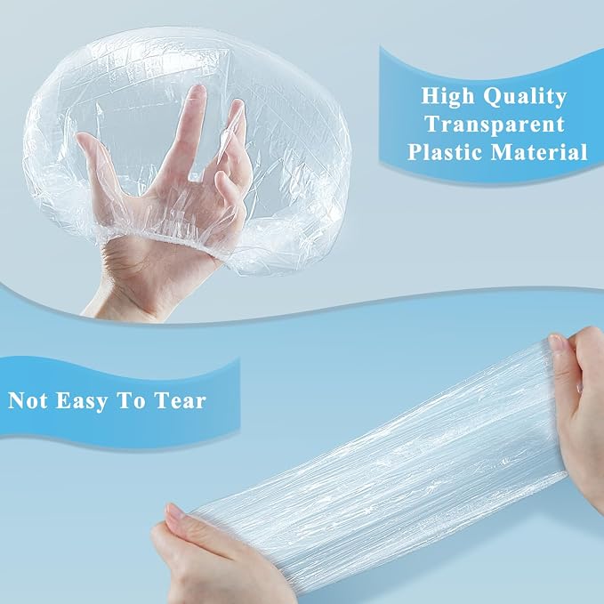 MORGLES 100 Pcs Disposable Shower Caps - Image 5