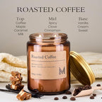 M&SENSE Roasted Coffee Scented Christmas Candle Gift | 19.4oz, 115-Hour Burn | - Image 2