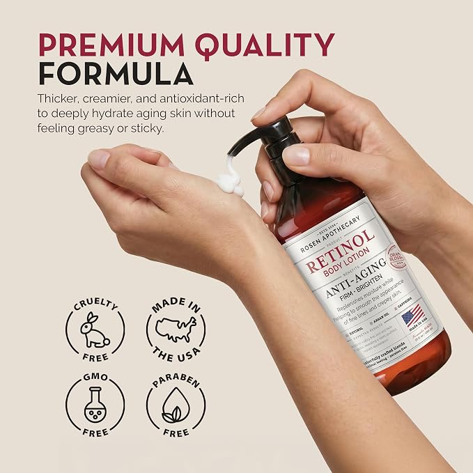 Rosen Apothecary Anti-Aging Retinol Body Lotion - Image 6