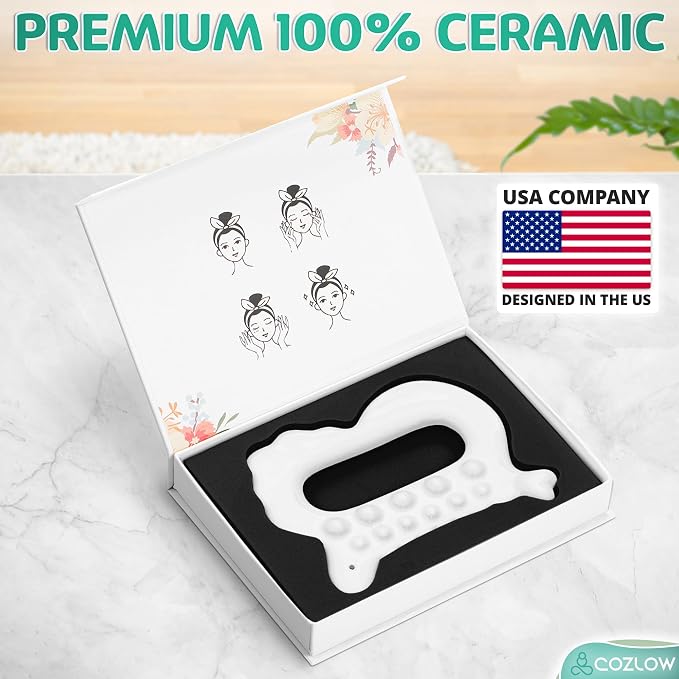 COZLOW Ceramic Gua Sha Massage Tool - Image 8