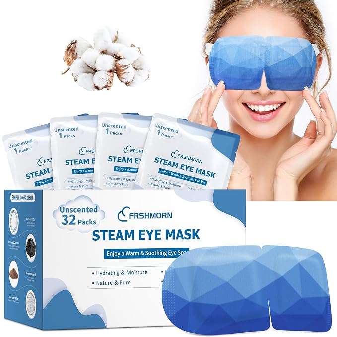 32Packs Steam Eye Mask, Heated Eye Mask by FRSHMORN