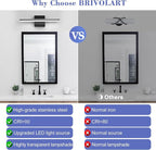 Black Bathroom Vanity Lights 16 Inch LED Lights Over Mirror - Image 2
