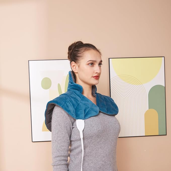 Ambershine 19''x24'' Weighted Neck & Shoulder Heating Pad, 2.5lbs - Image 6