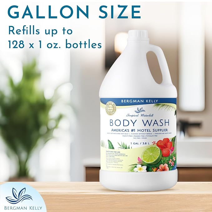 BERGMAN KELLY Refill Gallon Size Body Wash, Delight Your Guests - Image 5