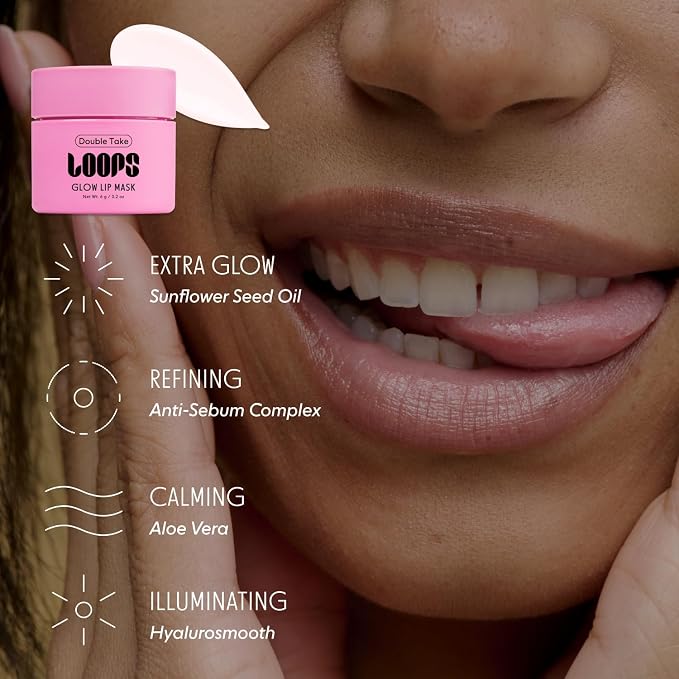 LOOPS Double Take Ultra Hydrating Korean Mini Lip Mask - Image 2