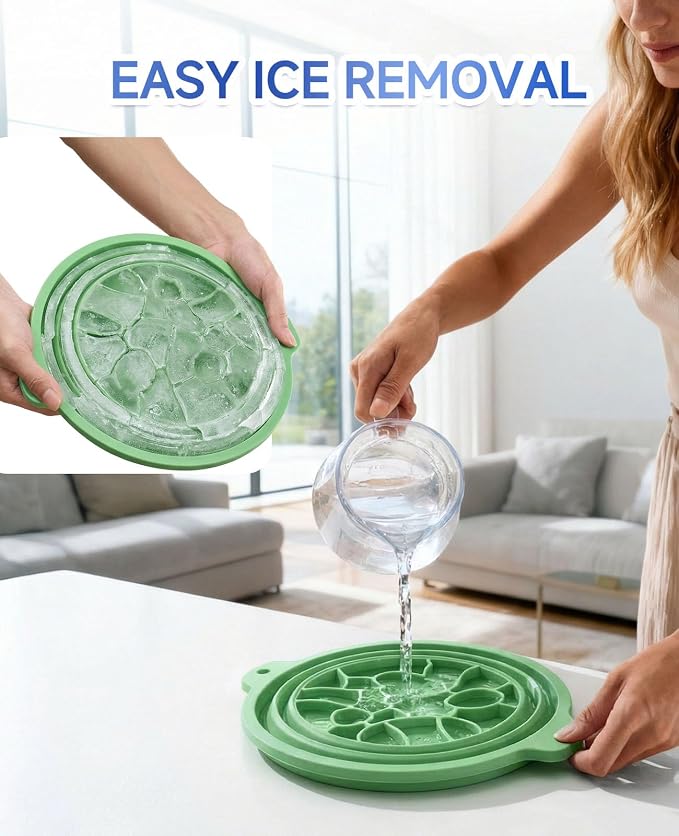 Face Bowl for Ice with Built-in Ice Tray – Collapsible Silicone Facial Ice Bath - Image 7