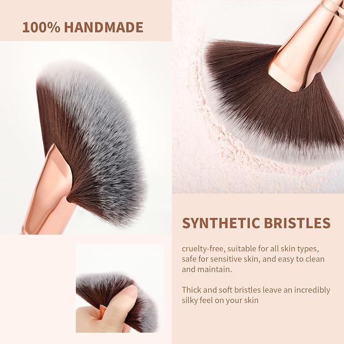 Docolor Fan Brush Finishing Powder Brush Multi-use Brush - Image 7
