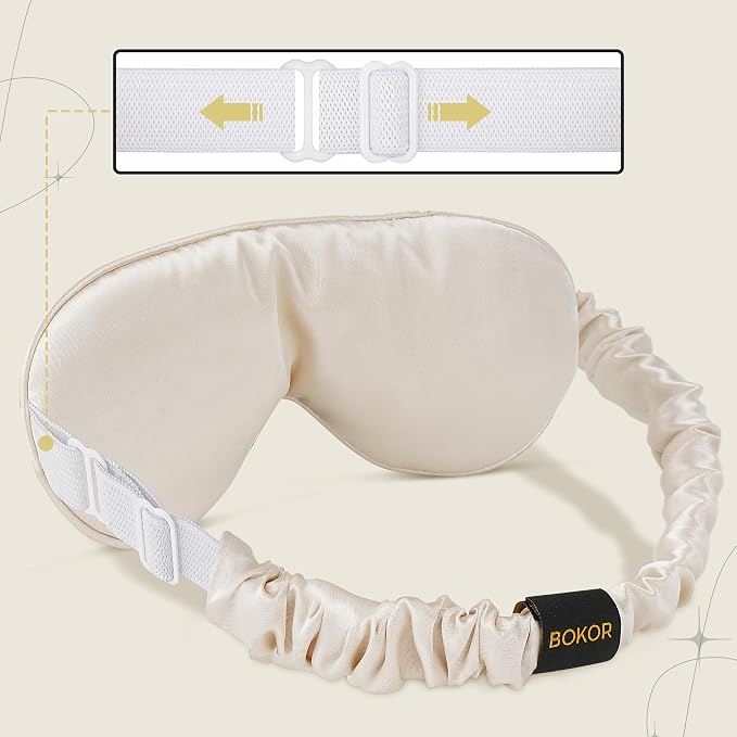 BOKOR Adjustable Silk Sleep Eye Mask - Image 2