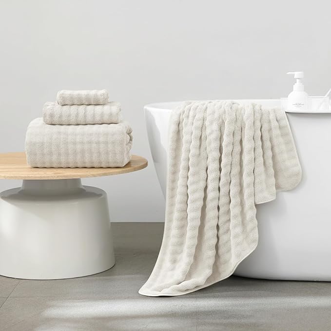 KBY Bath Towels Set of 2, Extra Large Bath Sheets 40X80 Inches, Quick Dry - Image 2