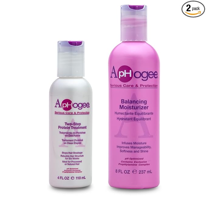 Aphogee Hair Care Double Bundle – Two-Step Protein Treatment & Balancing by Aphogee