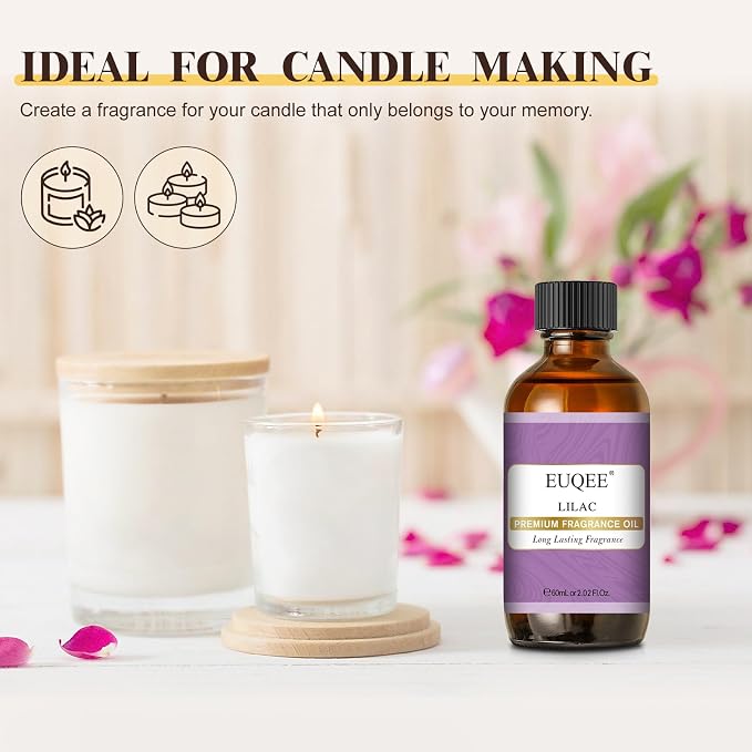 EUQEE Lilac Fragrance Oil, 60ml Premium Lilac Scented Oil Essential Oils - Image 4