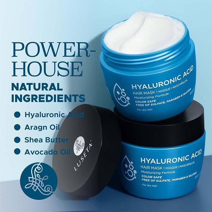 Luseta Hyaluronic Acid Intense Moisture Hair Mask Hydrate Dry Hair Enhance - Image 4