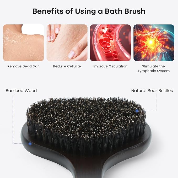eaxun Bamboo Back Scrubber - Image 5