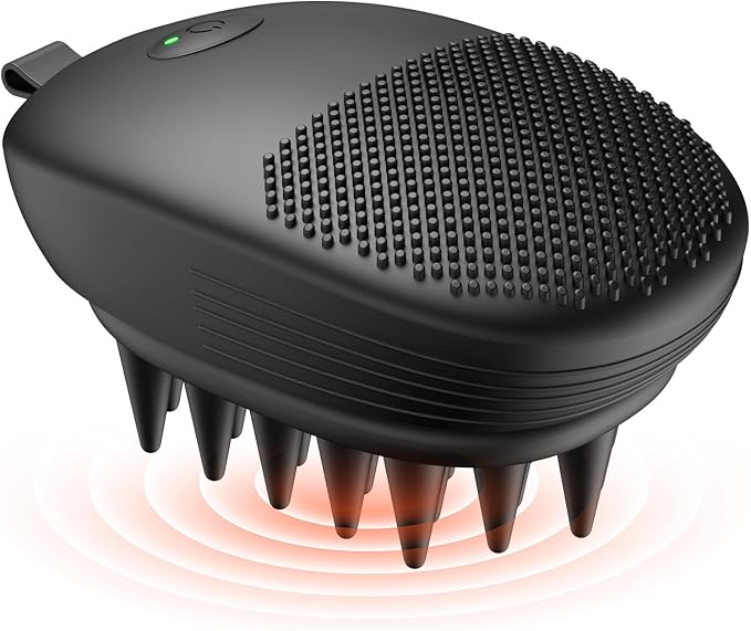 EKZ Sonic Vibrating Scalp Massager Shampoo Brush: Electric Silicone Hair by EKZ