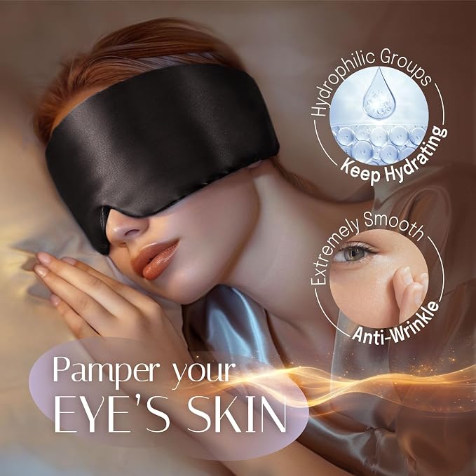 Silk Sleep Mask Soft Pressureless: 100% Mulberry Silk - Image 6