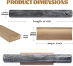 Koville African Natural Marble French Rolling Pin, 12inch Non-Stick Rolling Pin - Image 2