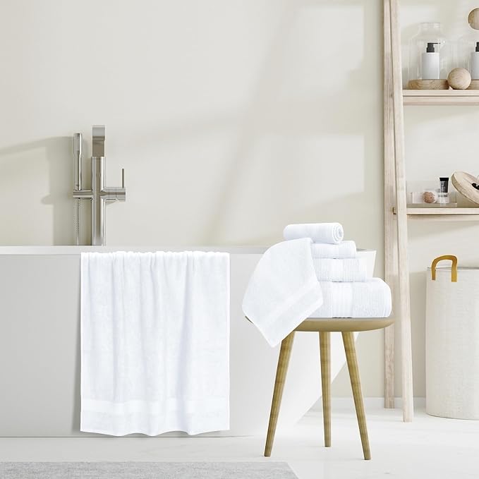GLAMBURG Ultra Soft 8-Piece Towel Set - Image 5