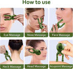 ideayard Jade Gua Sha Facial Tools, Jade Massage Tools - Image 6