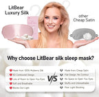 LitBear 100% 22 Momme Mulberry Silk Sleep Mask - Image 9