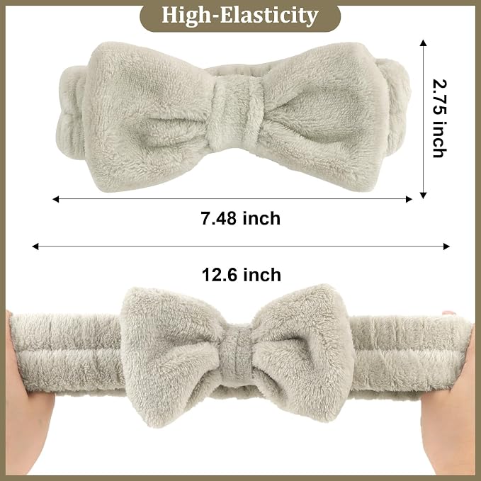Ondder 8 Pcs Coffee Skincare Headbands Microfiber Hairband - Image 6
