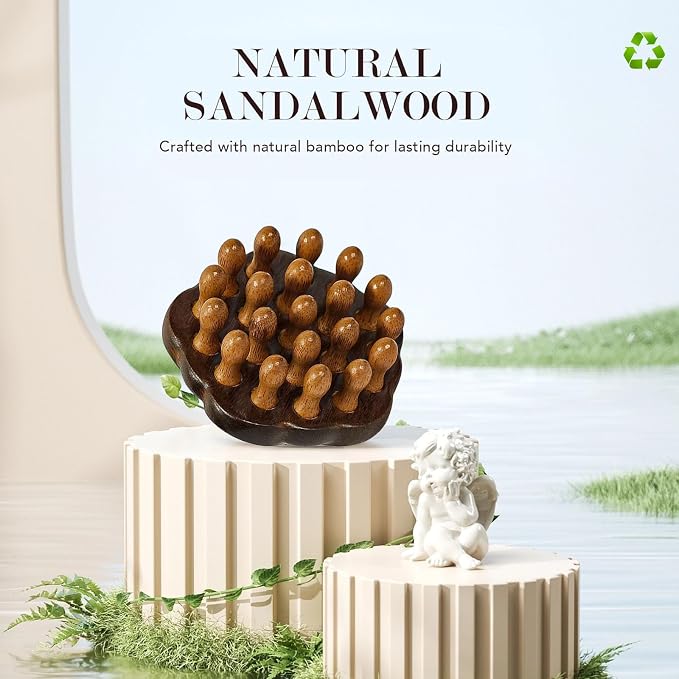 Wooden Scalp Massager, Manual Scalp Massage Comb - Image 7