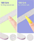 MORGLES Nail Care Kit, Manicure and Pedicure Tools Kit, 3 Nail File 100/180 - Image 5