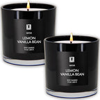 Lulu Candles | Lemon & Vanilla Bean | Luxury Scented Soy Jar Candle | Hand - Image 2