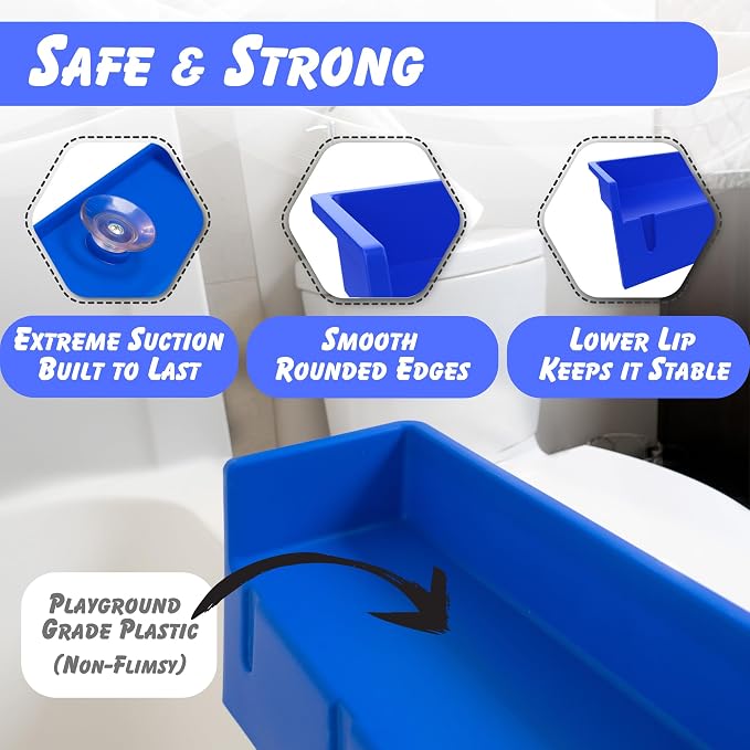 Tub Topper® Bathtub Splash Guard & Bath Shelf - Image 6