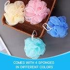 Loofah Sponge Shower Loofahs Bath Sponges Mesh Balls - Image 4
