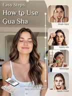 Rena Chris Gua Sha Facial Tools, Jade Guasha Tool - Image 5