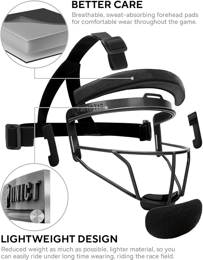 Dinictis Softball Face Mask, Lightweight, Comfortable, - Image 3