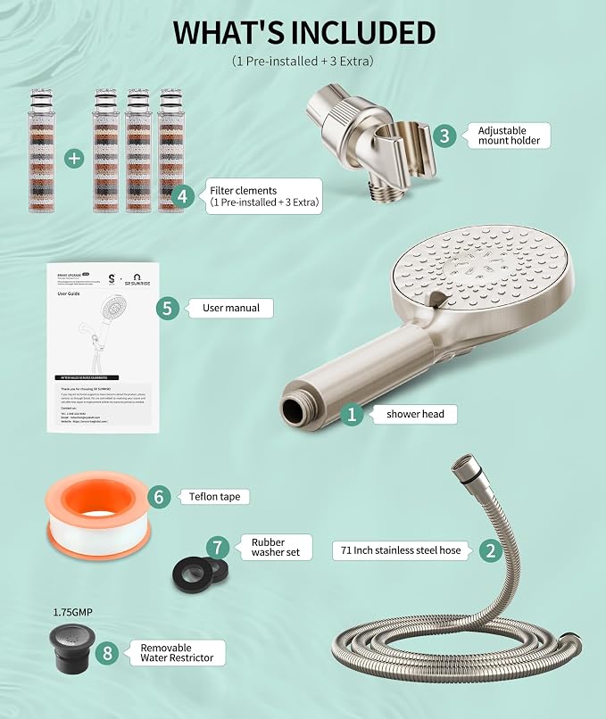 SR SUN RISE Filtered Shower Head - Image 9