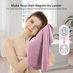 my novel things 2 Pack Extra Large Microfiber Hair Towel, 37.4" x 26.4" Towel - Image 5